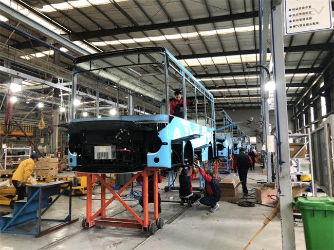 Minibus elétrico de 7 m de comprimento com 200 km de quilometragem e direção LHD para transporte público