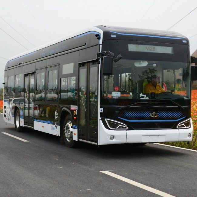 Autobus elétrico de bateria de piso de entrada baixa de 12M com bateria de 350,07 kWh e autonomia de 280-650 km