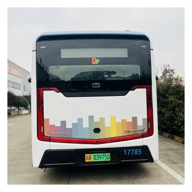 12 M Pure Electric Bus LHD Automatic EV Innercity Bus 46 lugares com suspensão pneumática