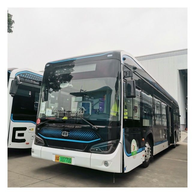 12 M Pure Electric Bus LHD Automatic EV Innercity Bus 46 lugares com suspensão pneumática