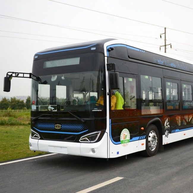 12 M Ônibus Elétrico Puro EV Ônibus com 46 Assentos Bateria de 350,07 kWh e Suspensão a Ar