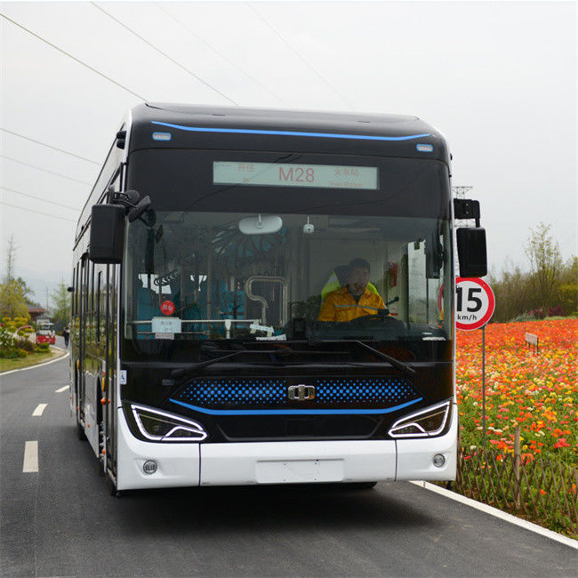 12 M Pure Electric Bus Low Entrance Floor Bus EV Bus 46 lugares com suspensão pneumática