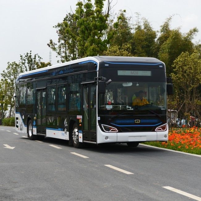12 M Pure Electric Bus Low Entrance Floor Bus EV Bus 46 lugares com suspensão pneumática