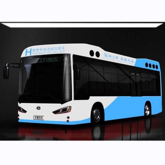 O curso verde 10.5m hidrogênio elét. Fuel Cell da cidade de 27 assentos transporta a emissão de LHD 0