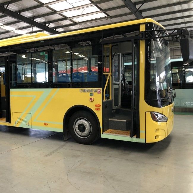 Autobuses elétricos urbanos de bateria de 8m de duas portas com bateria de 198.4kwh, 29 assentos e direção LHD