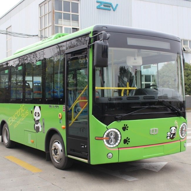 6,6m Mini Ônibus Elétrico com 23 Lugares, Autonomia de 200KM e Opção de Direção à Esquerda