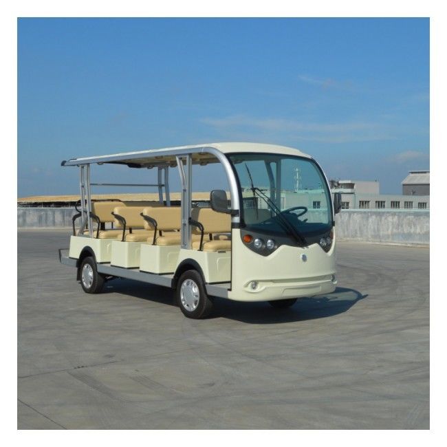 14 carrinhos de golfe feitos sob encomenda Sightseeing elétricos da bateria de lítio do ônibus 72v dos assentos para o parque