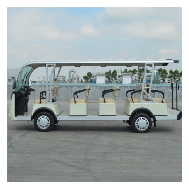 14 carrinhos de golfe feitos sob encomenda Sightseeing elétricos da bateria de lítio do ônibus 72v dos assentos para o parque