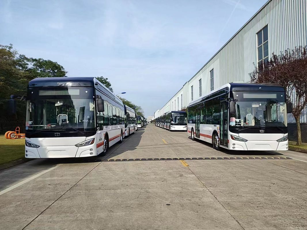 10.5M Ônibus Elétrico Puro com Baixo Custo de Manutenção e Instrumento de Linha CAN Bus para Transporte Urbano