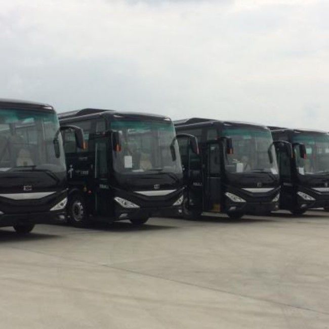 Autocarro elétrico New Energy Pure Electric Coach autocarro turístico de luxo para transporte interurbano.
