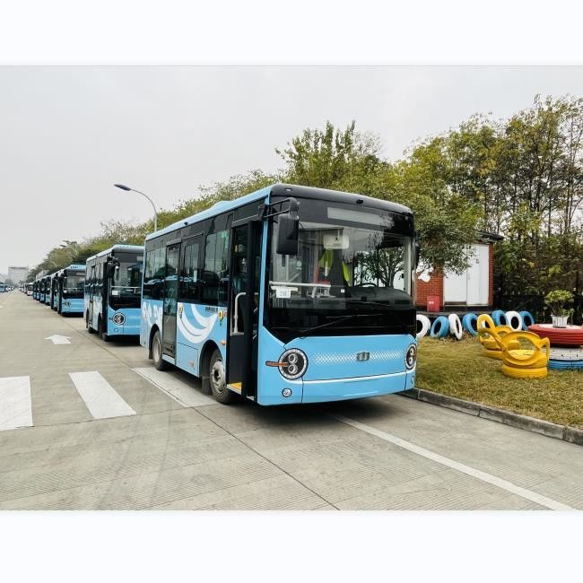 6.6m minibuses elétricos autocarro urbano elétrico autocarro de piso baixo para transporte urbano.