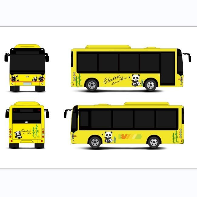 6.6m minibuses elétricos autocarro urbano elétrico autocarro de piso baixo para transporte urbano.