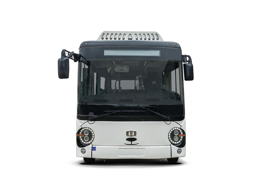 5.9m Minibus elétrico 14 lugares ônibus de piso baixo ônibus verde para transporte público.