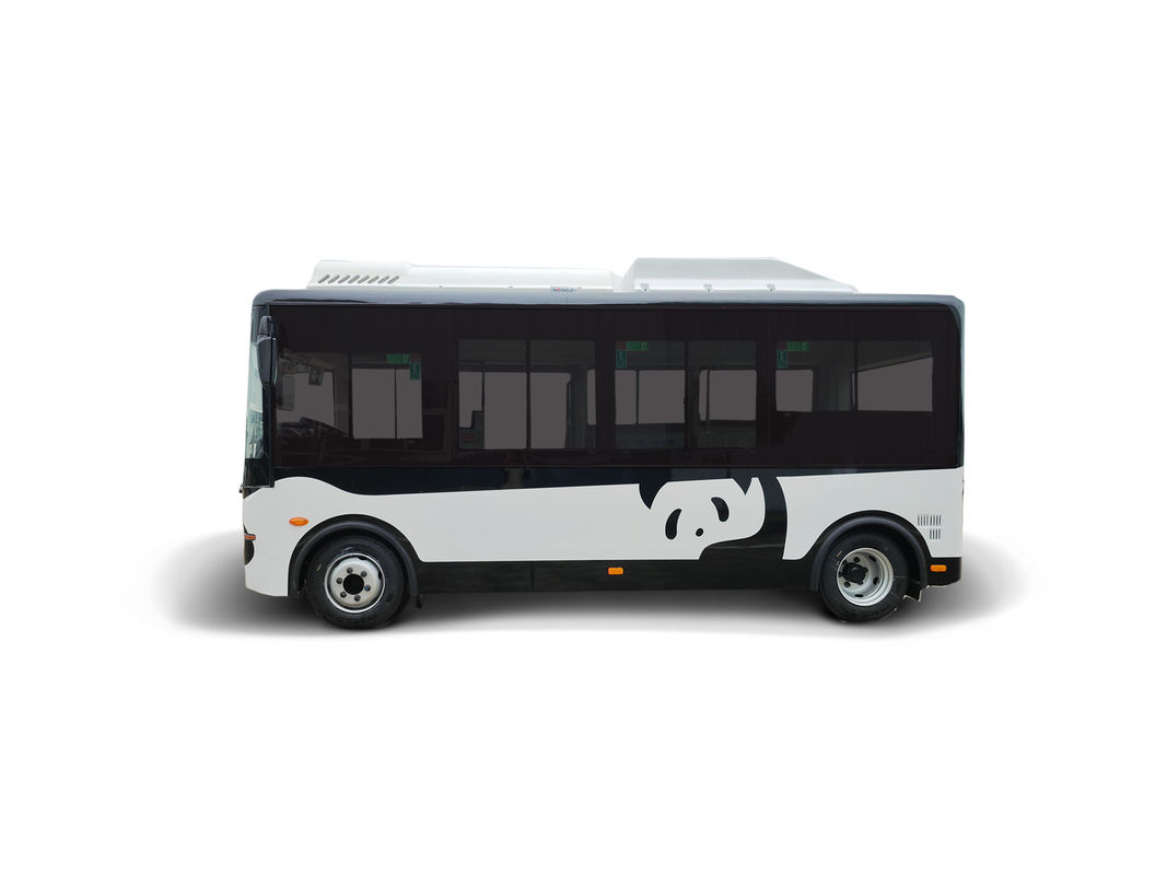 5.9m Minibus elétrico 14 lugares ônibus de piso baixo ônibus verde para transporte público.