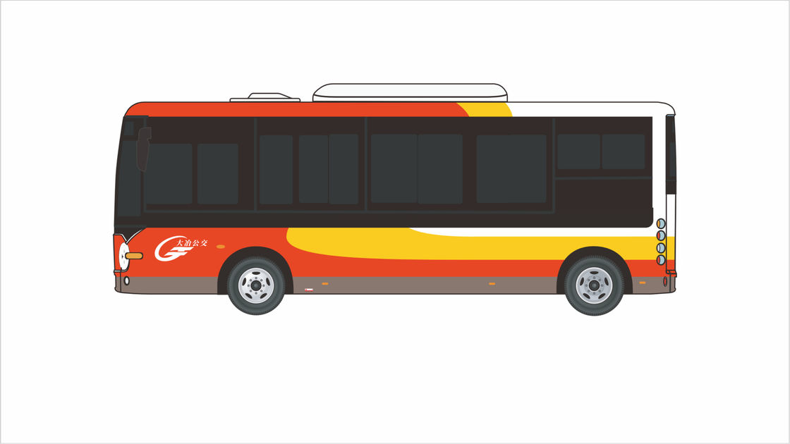 Solução de Transporte Público Urbano 10,5m Autobus Elétrico da Cidade Com 30 Sits E 268kwh Bateria