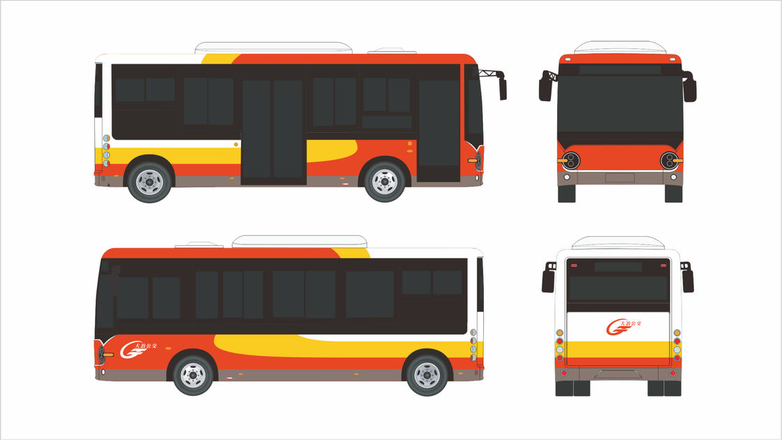 Solução de Transporte Público Urbano 10,5m Autobus Elétrico da Cidade Com 30 Sits E 268kwh Bateria