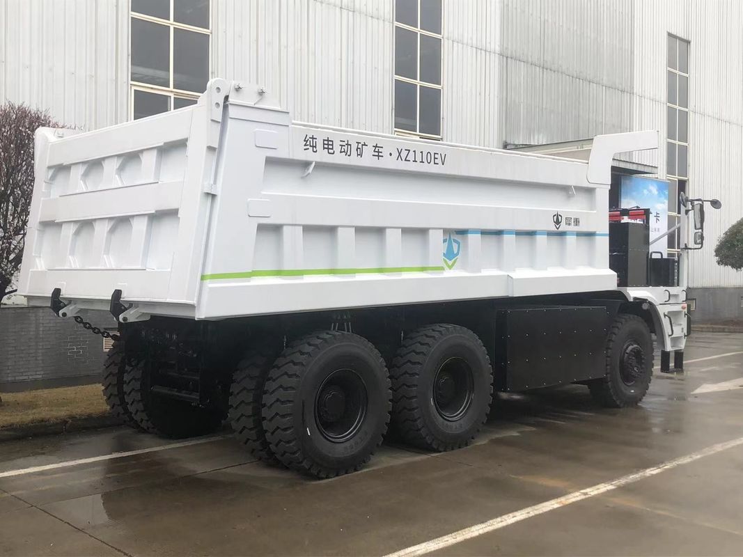 Camião de mineração elétrico de carga útil de 110 toneladas com bateria LFP de 528 kWh para transporte autônomo de emissões zero