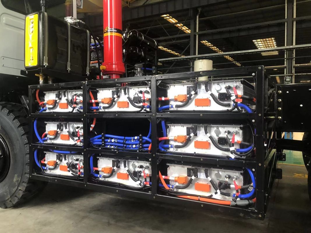 Camião de mineração elétrico de carga útil de 110 toneladas com bateria LFP de 528 kWh para transporte autônomo de emissões zero