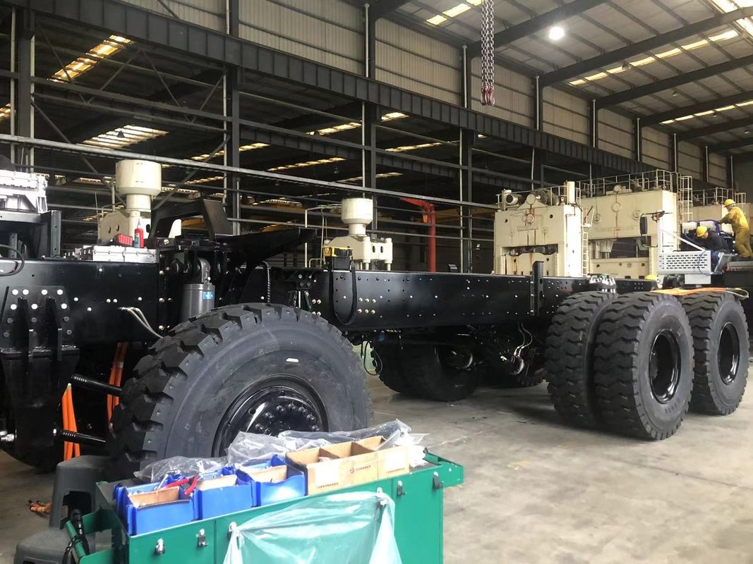 Camião de mineração elétrico de carga útil de 110 toneladas com bateria LFP de 528 kWh para transporte autônomo de emissões zero