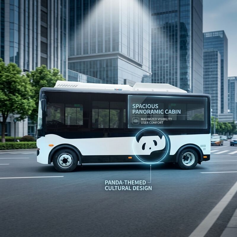 5.9m Minibuses Elétricos Van Elétrico de 14 lugares Ônibus de passageiros para transporte público.