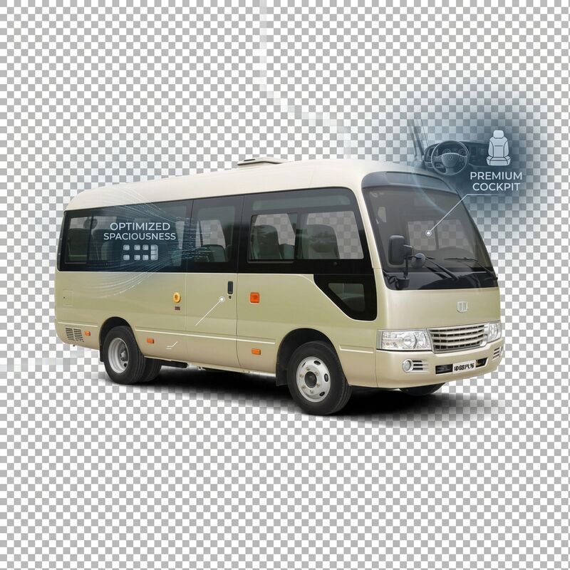 Ônibus Mini Montanha Russa Elétrico de 6m com 18 Assentos e Bateria de 89,7 kWh para Transporte Público
