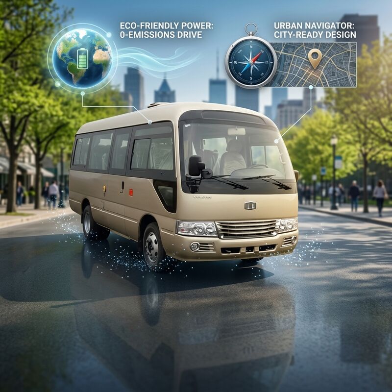6m Diesel Coaster Buses Transit minibus com 19 lugares Velocidade máxima 100km/h
