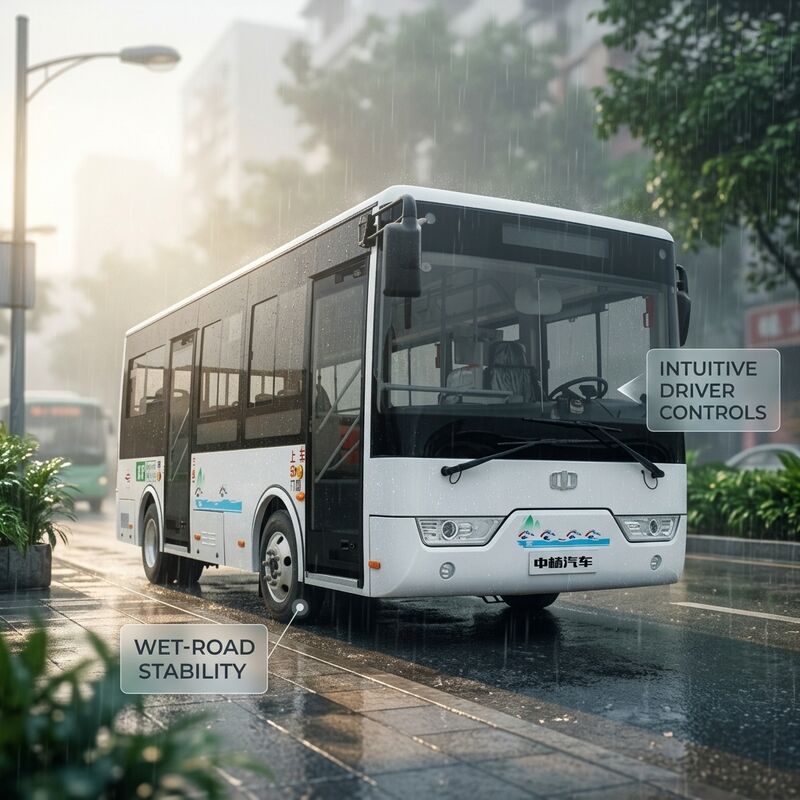 6,6m 16 Lugares LHD Ônibus Elétrico Mini Ônibus Elétrico para Transporte Público Urbano