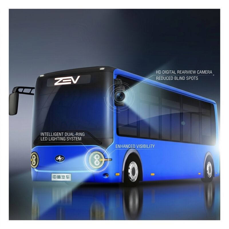 6.6m Autocarros elétricos puros Mini-autocarro urbano Autocarros zero para transporte público 16 lugares
