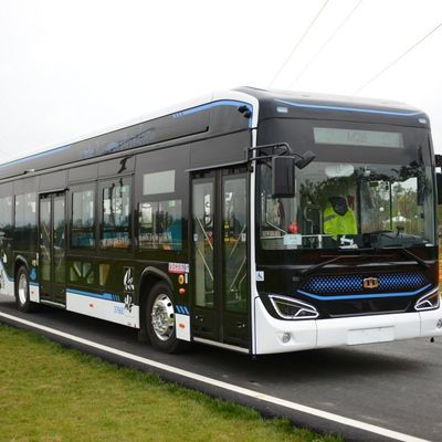 Ônibus elétrico da cidade do E-ônibus 280-650km do assoalho de LHD 12m baixo com 46 assentos