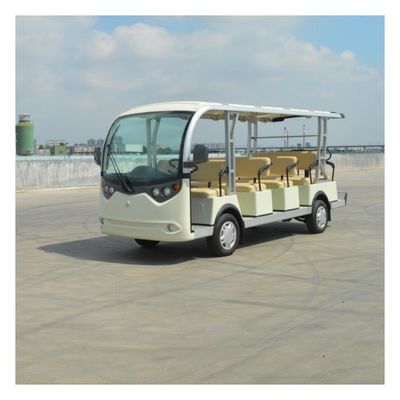 14 carrinhos de golfe feitos sob encomenda Sightseeing elétricos da bateria de lítio do ônibus 72v dos assentos para o parque