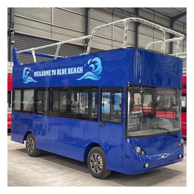 Ônibus turístico elétrico operado por bateria Carro de turismo de dois andares carrinhos de golfe personalizados