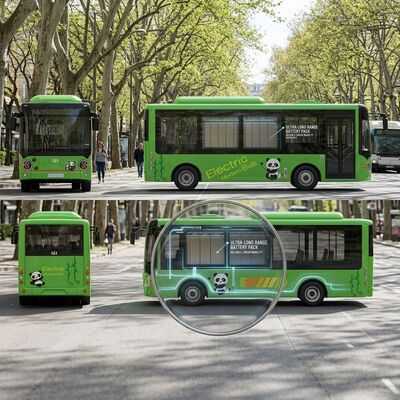 6m Pure Electric Bus EV Mini Bus 16 assentos Distância de condução 180km.