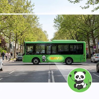 Minibuses elétricos de 6 metros Ônibus de transporte público de 14 lugares com ar condicionado.