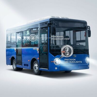 6Autobus elétrico puro de 16 lugares com 180 km de autonomia para transporte público urbano