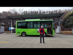 transporte Mini Buses elétrico público LHD de 7m que conduz a milhagem 200km